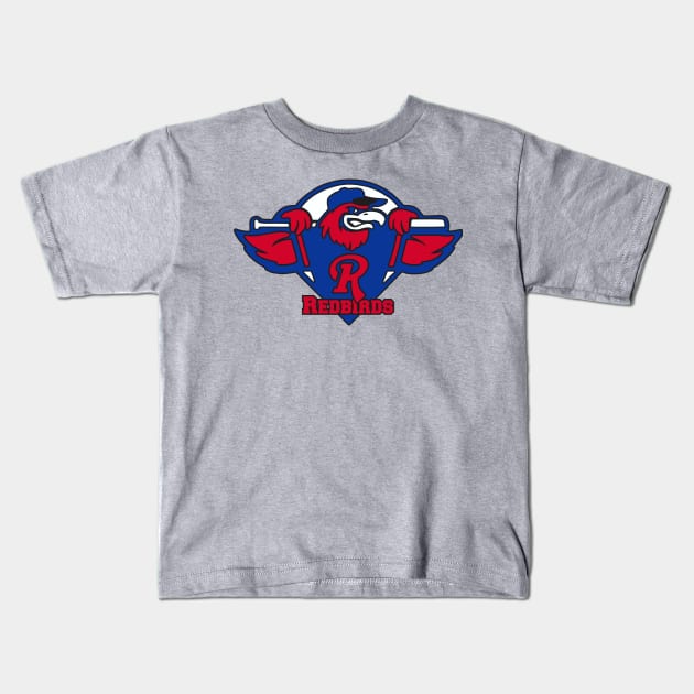 Redbirds Team Logo Kids T-Shirt by DavesTees